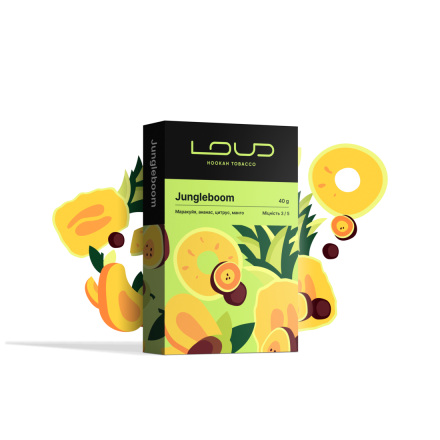 Табак Loud Jungleboom 40 грам (маракуйя, ананас, цитрус, манго)