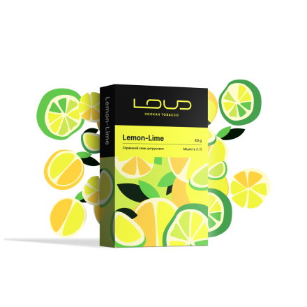 Табак Loud Lemon-Lime 40 грам (справжній смак цитрусових)
