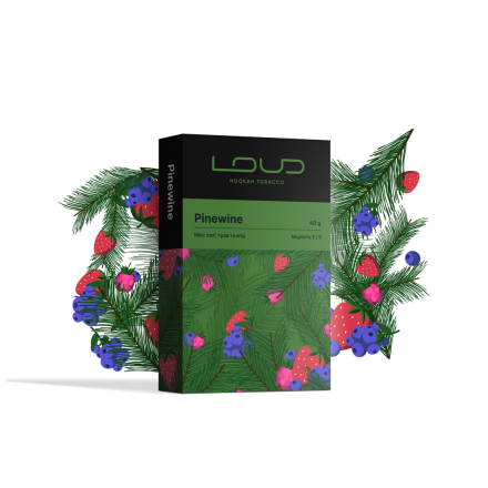 Табак Loud Pinewine 40 грам (мікс хвої, трав та ягід)