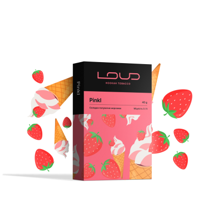 Табак Loud Pinkl 40 грам (полуничне морозиво)