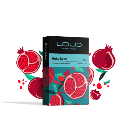 Тютюн Loud Ruby Juice 40 грам (гранатовий сік)