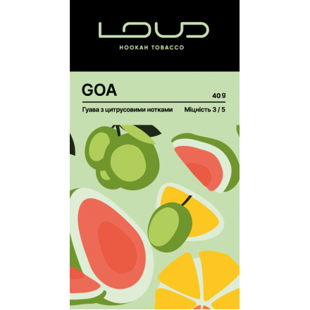 Табак Loud Goa 200 грам (ґуава з цитрусовими нотками)