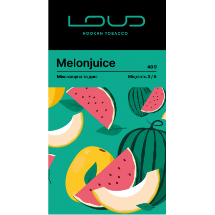 Табак Loud Melonjuice 200 грам (мікс кавуна і дині)