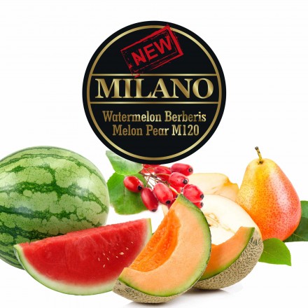 Табак Milano Watermelon Berberis Melon Pear M120 50 грамм (арбуз дыня барбарис груша)