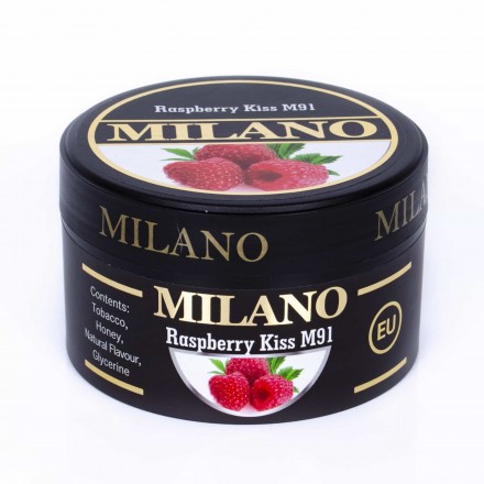 Табак Milano Raspberry Kiss M91 100 грамм (малина)