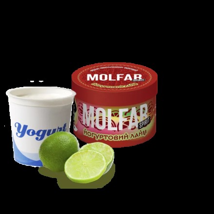 Тютюн Molfar Spirit Line Йогуртовий Лайм 40 грам (йогурт лайм)