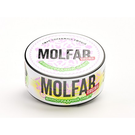 Табак Molfar Virginia Line Виноградний Орбіт 100 грам (мята зелений виноград)