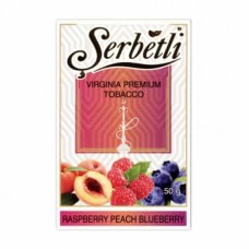 Тютюн Serbetli Raspberry Peach Blueberry 50 грам (малина персик чорниці)