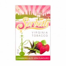 Тютюн Serbetli Strawberry Aloe Vera 50 грам (полуниця та алое)