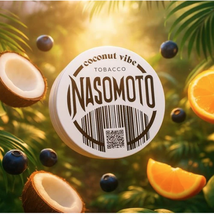 Тютюн Nasomotto Coconut Vibe 100 грам (кокос чорниця апельсин)