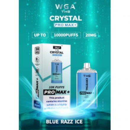 Одноразка Crystal Pro Max 1000 затяжек (голубая малина лед)