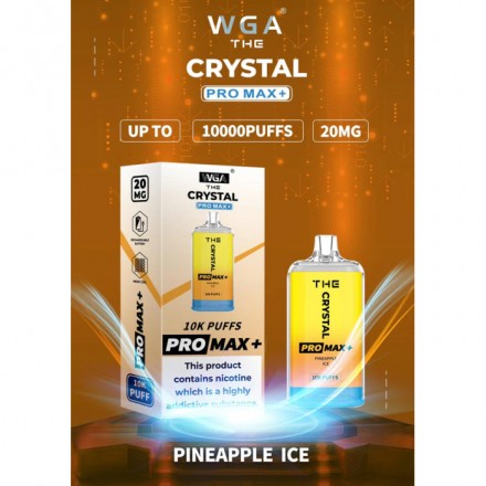 Одноразка Crystal Pro Max 10000 затяжок (ананас лід)