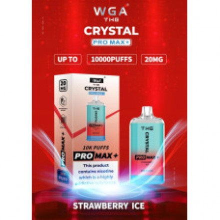 Одноразка Crystal Pro Max 10000 затяжек (клубника лед)