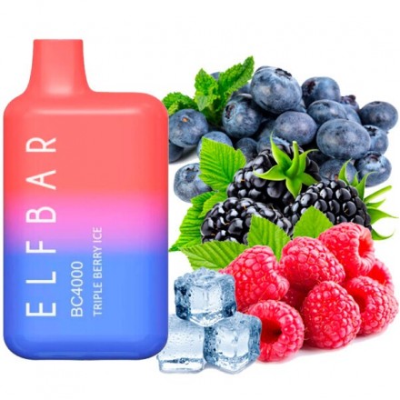 Одноразка Elf Bar BC 4000 затяжек (тройная ягода лед)