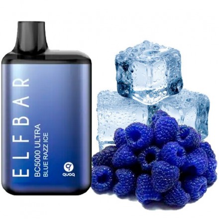Одноразка Elf Bar Blue Razz Ice BC 5000 затяжек (голубая малина лед)