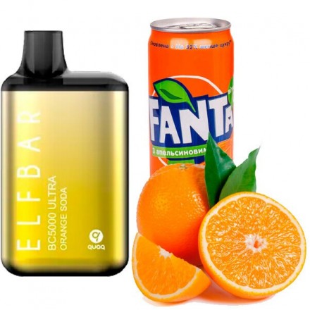 Одноразка Elf Bar Orange Soda BC Ultra 5000 затяжек (апельсиновая содовая)