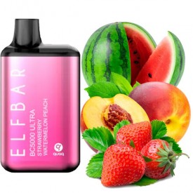 Одноразка Elf Bar Strawberry Watermelon Peach BC Ultra 5000 затяжек (клубника арбуз персик)