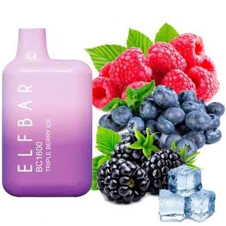 Одноразка Elf Bar Triple Berry Ice BC 5000 затяжек (тройная ягода лед)