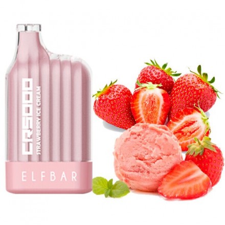 Одноразка Elf Bar СR 5000 затяжек (клубничное мороженое)