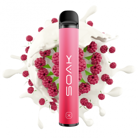 Одноразка SOAK 1500 затяжек (малиновый йогурт)