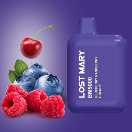 Одноразка Lost Mary BM 5000 затяжек (лохина малина вишня)