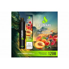 Одноразки Fumari 1200 затяжек (ягоды с персиком)