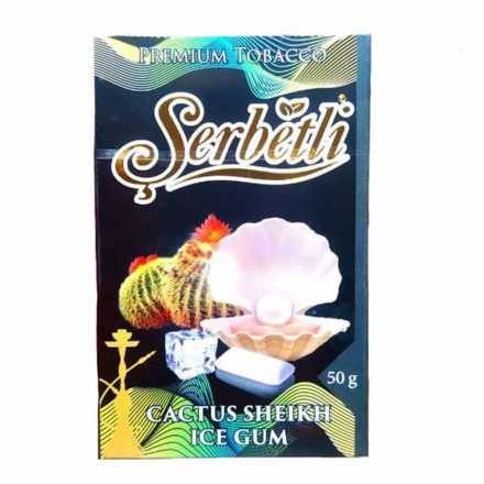 Табак Serbetli Cactus Sheikh Ice Gum 50 грамм (кактус черника барбарис лёд жвачка)