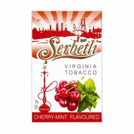 Тютюн Serbetli Cherry Mint 50 грам (вишня з м'ятою)