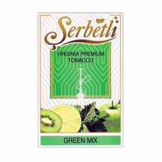 Тютюн Serbetli Green Mix 50 грам (зелене яблуко з ківі лаймом та м'ятою)