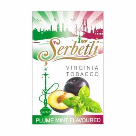 Тютюн Serbetli Plume Mint 50 грам (злива з м'ятою)
