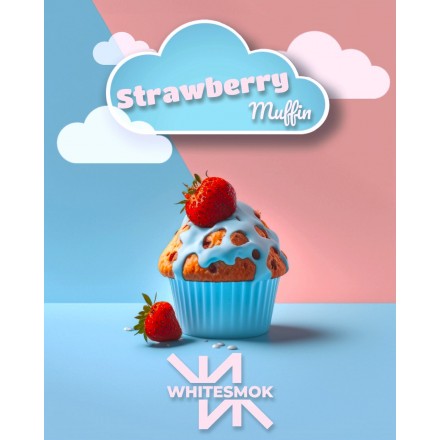 Табак White Smok Strawberry Muffin 50 грам (полуничне тістечко з вершками)