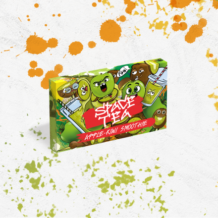 Безнікотинова суміш Space Tea Apple-Kiwi Smoothie 40 грам (смузі яблуко ківі)