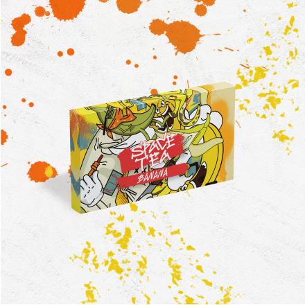 Безникотиновая смесь Space Tea Banana 40 грамм ( банан )