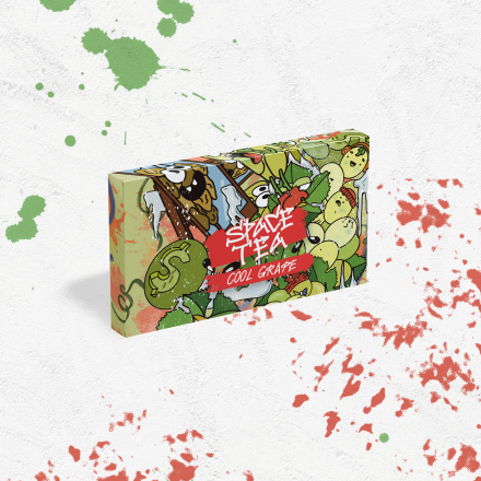 Безникотиновая смесь Space Tea Cool Grape 40 грамм (виноград лед)