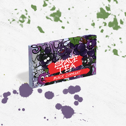 Безникотиновая смесь Space Tea Black Currant 40 грамм (смородина)