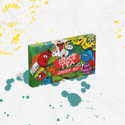 Безнікотинова суміш Space Tea Green Mix 40 грам (грін мікс)
