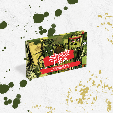 Безникотиновая смесь Space Tea Lemongrass 40 грамм (лемонграс)
