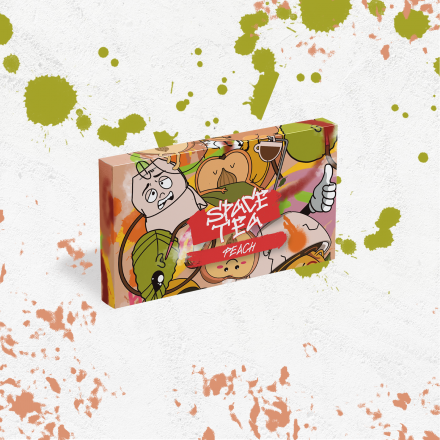 Безнікотинова суміш Space Tea Peach 40 грам (персик)