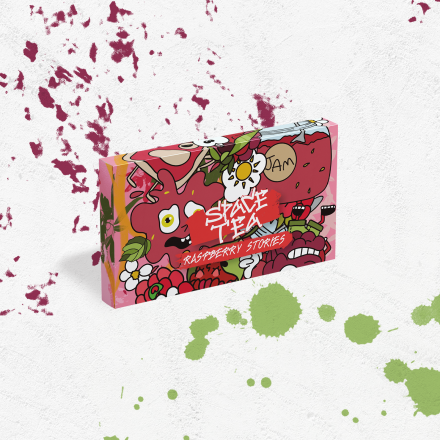 Безнікотинова суміш Space Tea Raspberry Stories 40 грам (малина)
