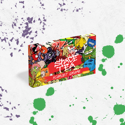 Безникотиновая смесь Space Tea Scarlet Grape 40 грамм (виноград лед)