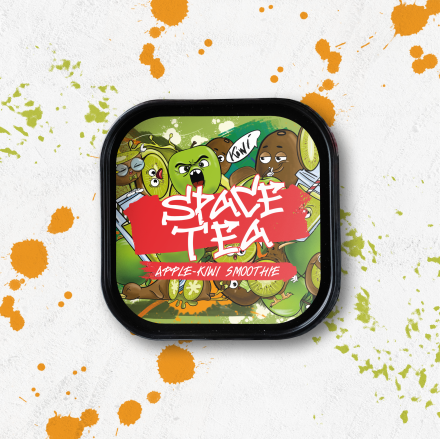 Безнікотинова суміш Space Tea Apple-Kiwi Smoothie 100 грам (смузі яблуко ківі)
