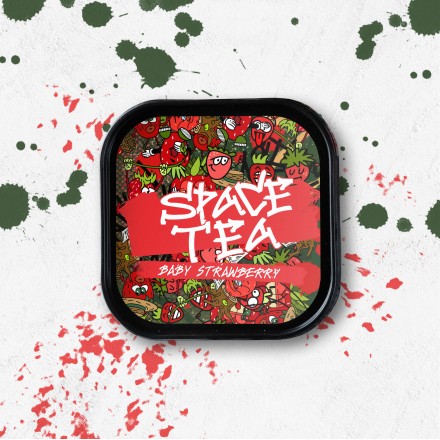 Безникотиновая смесь Space Tea Baby Strawberry 100 грамм (клубника)