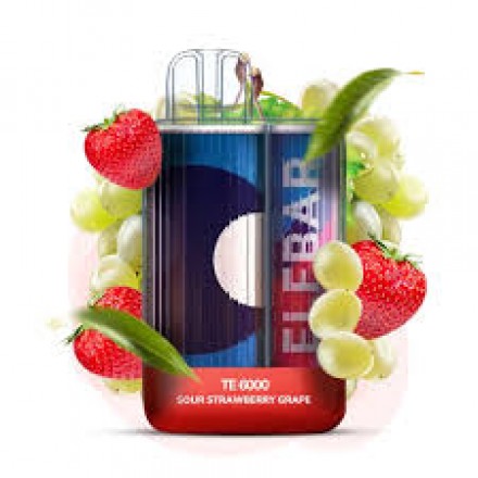 Одноразка Elf Bar Sour Strawberry Grape TE 6000 затяжек (кисла полуниця виноград)
