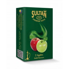 Тютюн Sultan 2 Apples 50 грам (червоне із зеленим яблуком)