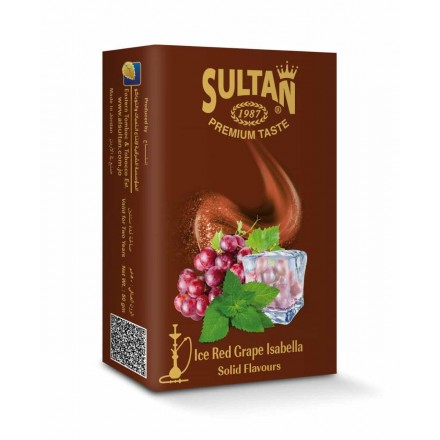 Тютюн Sultan Ice Red Grape Isabella 50 грам (крижаний червоний виноград Ізабелла)