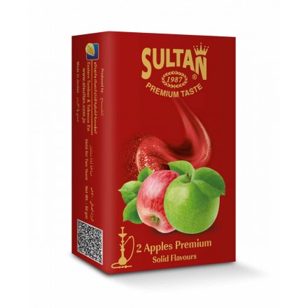 Табак Sultan 2 Apples Premium 50 грамм (двойное яблоко премиум)