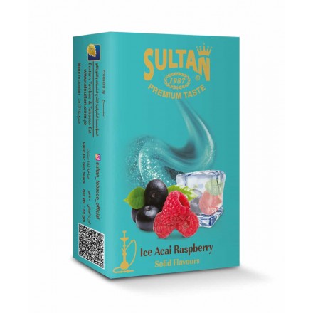 Табак Sultan Ice Acai Raspberry 50 грамм (ледяной асаи с ягодой)