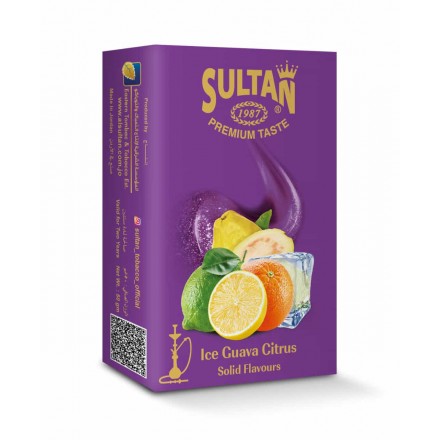 Табак Sultan Ice Guava Citrus 50 грамм (ледяная гуайява апельсин)