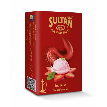 Тютюн Sultan Ice Kiss 50 грам (полуничне морозиво з м'ятою)