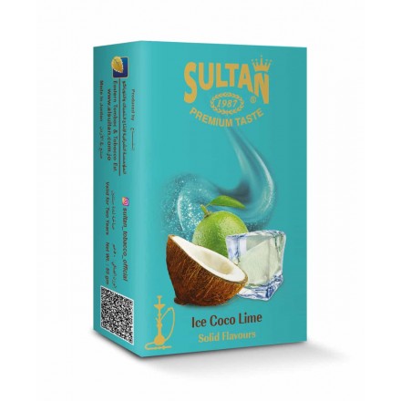 Табак Sultan Ice Coco Lime 50 грамм (ледяной кокос с лаймом)